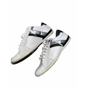 HUGO BOSS Saturn Men Lowp Lux Trainers White Leather Size 41